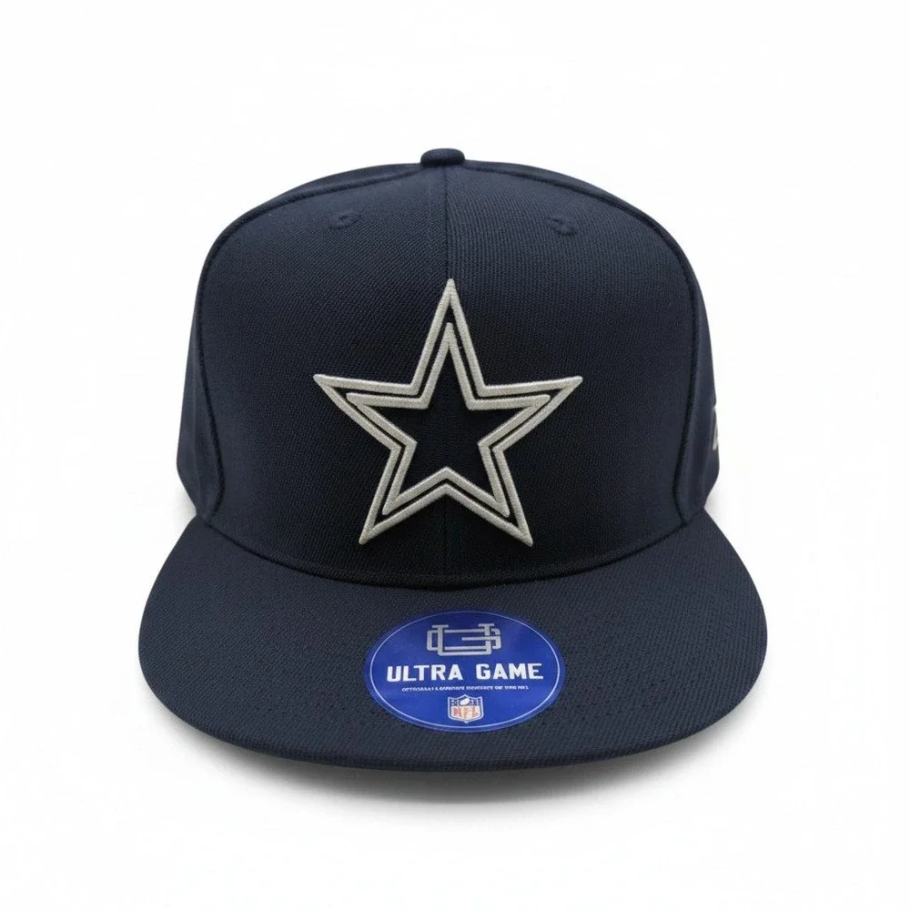 Dallas Cowboys NFL Ultra Game Snapback Hat Navy Blue Under Bridge Cap UGML142F